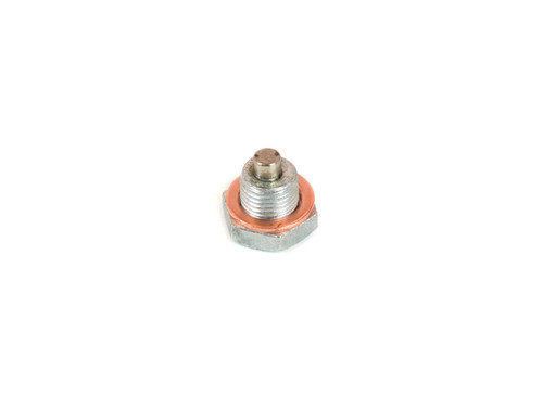 Drain Plug - 1/2-20 in Thread - Hex Head - Copper Washer - Magnetic - Steel - Each
