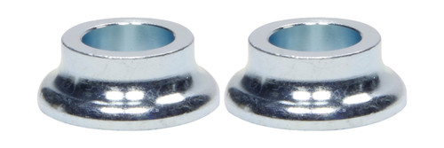 Tapered Spacer - 1/2 in ID - 3/8 in Thick - Steel - Zinc Oxide - Universal - Pair