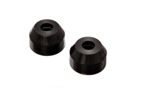 Tie Rod Dust Boot - Hyper-Flex - Round - 0.472 in - 1.200 in OD Rod End - Polyurethane - Black - Universal - Pair