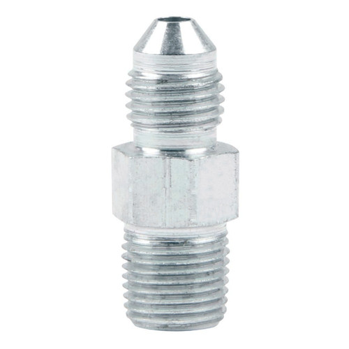 Fitting - Adapter - Straight - 3 AN Male to 1/8 in NPT Male - Steel - Zinc Oxide - Pair