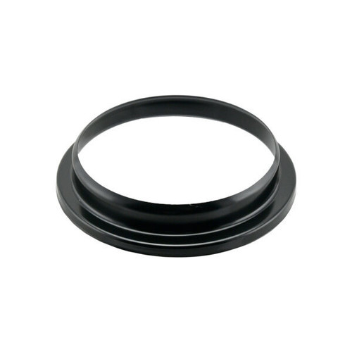 Air Cleaner Base - 6.5 in Round - 5-1/8 in Carb Flange - Raised Base - Steel - Black Paint - Each