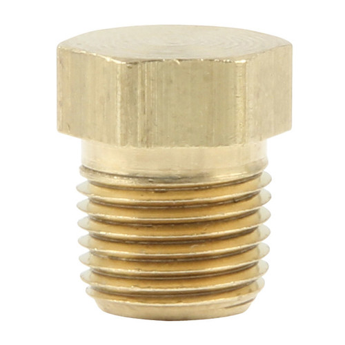 Fitting - Plug - 1/8 in NPT - Hex Head - Brass - Natural - Set of 4