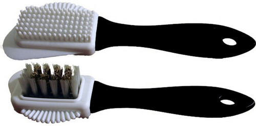 Cleaning Brush - Suede / Plastic - White - Each