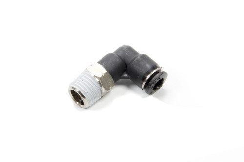 Fitting - Adapter - 90 Degree - 1/4 in NPT Male to 1/4 in Hose Quick Disconnect - Plastic - Black - Each