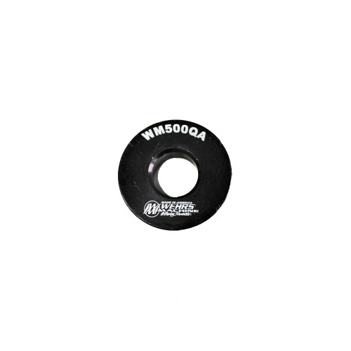 Flat Spacer - 1/2 in ID - 1-1/4 in OD - 1/4 in Thick - Aluminum - Black Anodized - Wehrs Birdcage - Each