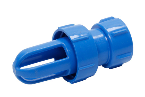 Water Connection Fitting - Straight - Replacement - Plastic - Blue - ShurTrax Traction Aids - Each