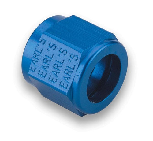 Fitting - Tube Nut - 3 AN - 3/16 in Tube - Aluminum - Blue Anodized - Pair