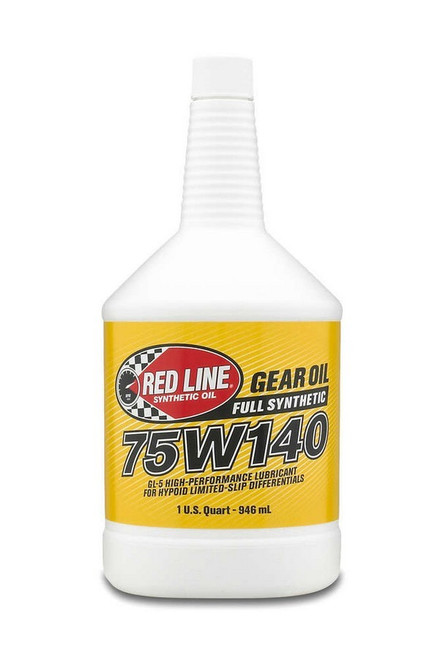 Gear Oil - 75W140 - Limited Slip Additive - Synthetic - 1 qt Bottle - Each Gear Oil - 75W140 - Limited Slip Additive - Synthetic - 1 qt Bottle - Each