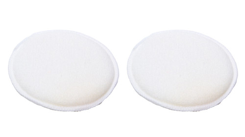 Applicator Pad - Polish Applicator - 4.5 in Diameter - Cotton - White - Pair