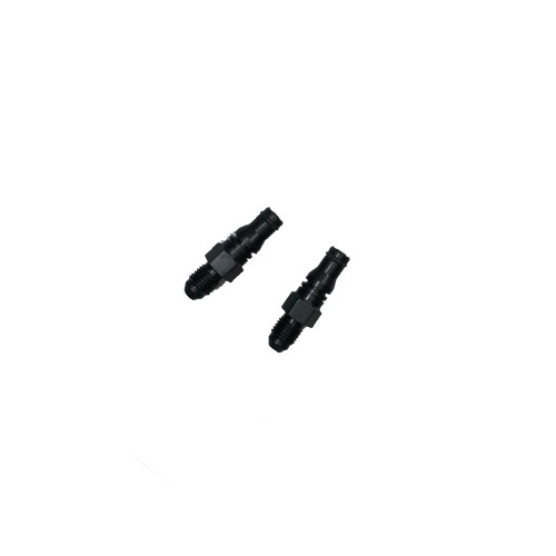 Fitting - Quick Disconnect - Straight - 4 AN Male to Male Quick Disconnect - Aluminum - Black Anodized - Each
