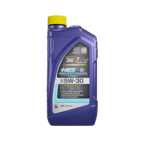 Motor Oil - HPS High Performance Street - High Zinc - 5W30 - Synthetic - 1 qt Bottle - Each Motor Oil - HPS High Performance Street - High Zinc - 5W30 - Synthetic - 1 qt Bottle - Each