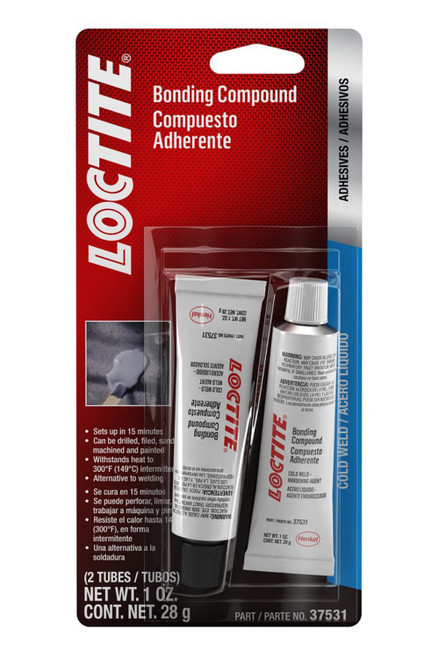 2 Part Epoxy - LocWeld - Cold Weld - Hardening / Weld Agent - 1 oz Tubes - Kit