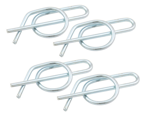 Jacobs Ladder Pin Clip - Steel - Zinc Oxide - 3/8 in Diameter Pins - Sprint Car - Set of 4