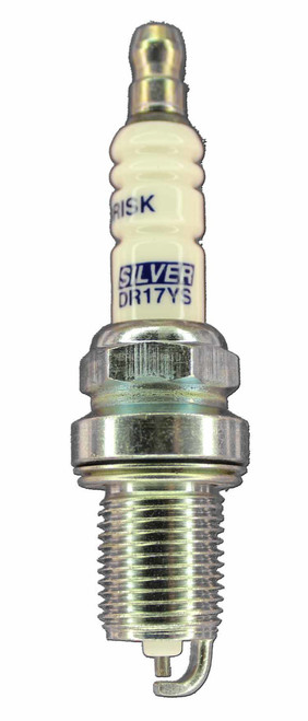 Spark Plug - Silver Racing - 14 mm Thread - 19 mm Reach - Heat Range 17 - Gasket Seat - Resistor - Each