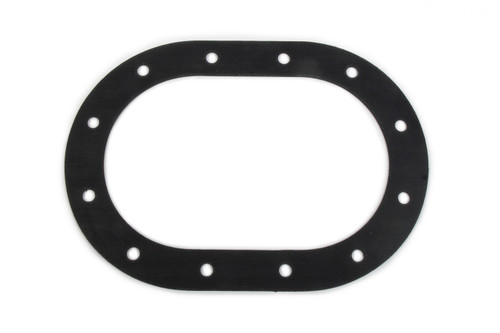 Fuel Cell Fill Plate Gasket - 12-Bolt - 3.485 x 5.5 in Oval - Rubber - Black - Each
