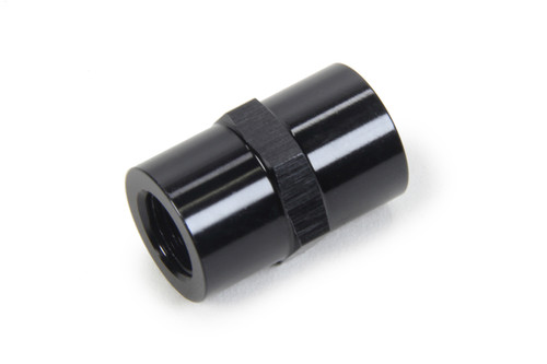Fitting - Adapter - Straight - 1/8 in NPT Female to 1/8 in NPT Female - Aluminum - Black Anodized - Each