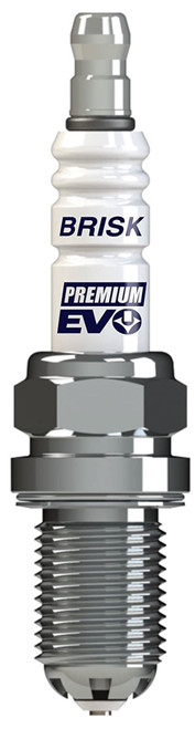 Spark Plug - Premium EVO - 14 mm Thread - 19 mm Reach - Heat Range 14 - Gasket Seat - Resistor - Each