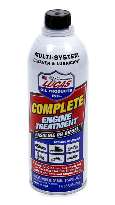 Fuel Additive - Complete Engine Treatment - System Cleaner - Corrosion Inhibitor - Lubricant - 16.0 oz Bottle - Diesel / Gas / Motor Oil - Each