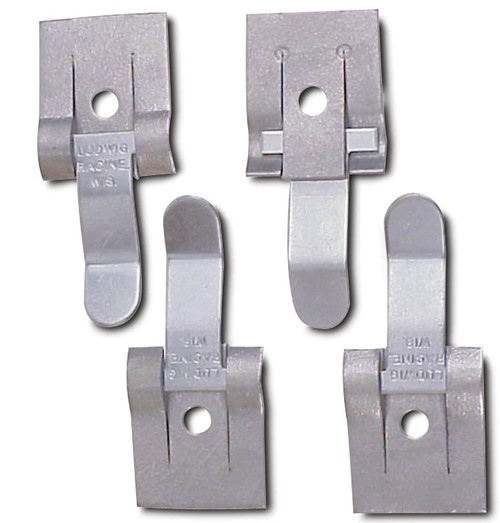 Ludwig Clamps - Panel Clip - 0.188 in Hole Diameter - Steel - Set of 4