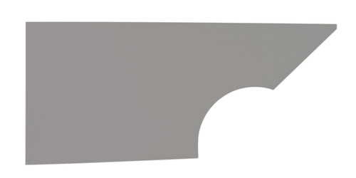 Quarter Panel - MD3 - Passenger Side - Plastic - Gray - Dirt Modified - Each Quarter Panel - MD3 - Passenger Side - Plastic - Gray - Dirt Modified - Each