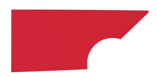 Quarter Panel - MD3 - Passenger Side - Plastic - Red - Dirt Modified - Each Quarter Panel - MD3 - Passenger Side - Plastic - Red - Dirt Modified - Each