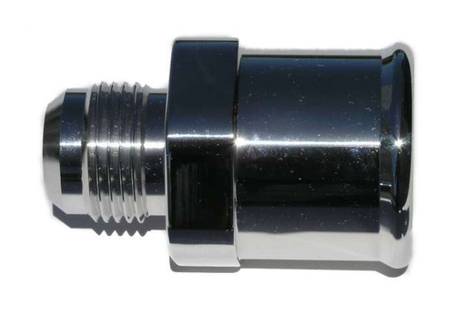 Fitting - Adapter - Straight - 12 AN Male to 1-1/2 in Hose Barb - Aluminum - Polished - Each Fitting - Adapter - Straight - 12 AN Male to 1-1/2 in Hose Barb - Aluminum - Polished - Each