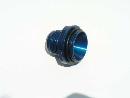 Water Neck Adapter - WN Style - Straight - 20 AN Male O-Ring to 16 AN Male - Aluminum - Blue Anodized - Meziere Components - Each Water Neck Adapter - WN Style - Straight - 20 AN Male O-Ring to 16 AN Male - Aluminum - Blue Anodized - Meziere Components - Each