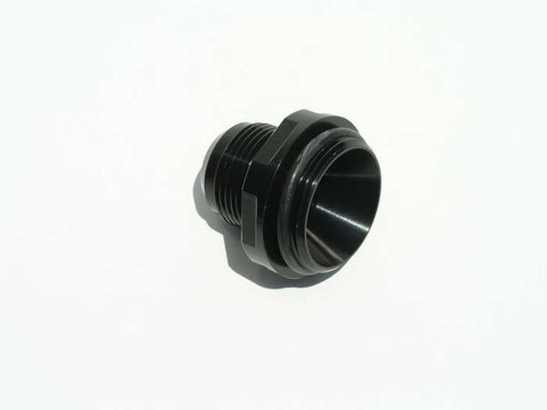 Water Neck Adapter - WN Style - Straight - 20 AN Male O-Ring to 16 AN Male - Aluminum - Black Anodized - Meziere Components - Each