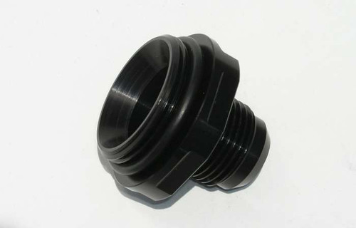 Water Neck Adapter - WN Style - Straight - 20 AN Male O-Ring to 12 AN Male - Aluminum - Black Anodized - Meziere Components - Each