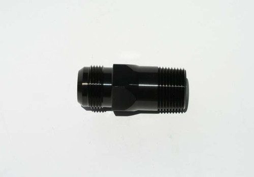 Fitting - Water Pump - Straight - 1 in NPT Male to 16 AN Male - Aluminum - Black Anodized - Meziere 100 Series Water Pumps - Each Fitting - Water Pump - Straight - 1 in NPT Male to 16 AN Male - Aluminum - Black Anodized - Meziere 100 Series Water Pumps - Each