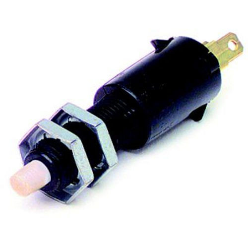 Brake Light Switch - Button Type - Spade Terminals - Plastic - Black - Universal - Each