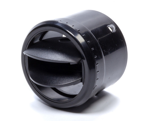 Heating / Cooling Louver - Standard Series - In Dash - Round - 2.5 in Hose - Plastic - Black - Each