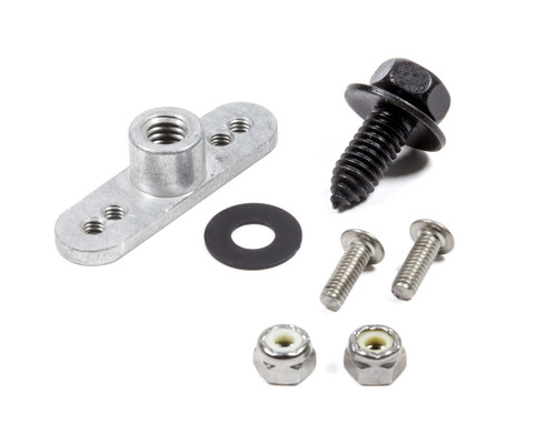 Mud Cover Installation Kit - 5/16-18 in Thread - Screw-In Inserts / Bolts Included - Aluminum - Natural - Each