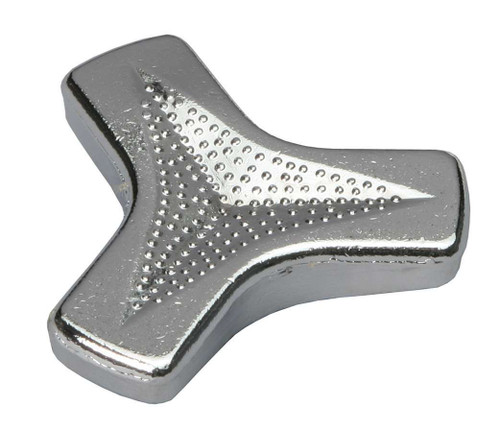 Air Cleaner Nut - Tri-Bar Wing Nut - 1/4-20 in Thread - Steel - Chrome - Each