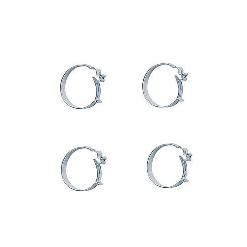 Hose Clamp - Ensure Clamp - Spring Clamp - 4 AN - Steel - Natural - Set of 4