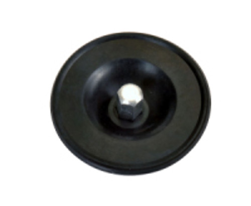Air Cleaner Nut - Round - 5/16-18 in Thread - Dirt Plug Seal Included - Aluminum / Rubber - Chrome / Black - Universal - Each Air Cleaner Nut - Round - 5/16-18 in Thread - Dirt Plug Seal Included - Aluminum / Rubber - Chrome / Black - Universal - Each