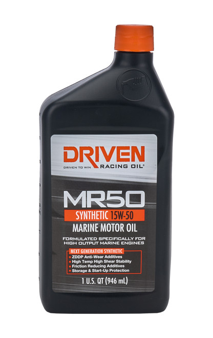 Motor Oil - MR50 - High Zinc - 15W50 - Synthetic - 1 qt Bottle - Marine - Each Motor Oil - MR50 - High Zinc - 15W50 - Synthetic - 1 qt Bottle - Marine - Each