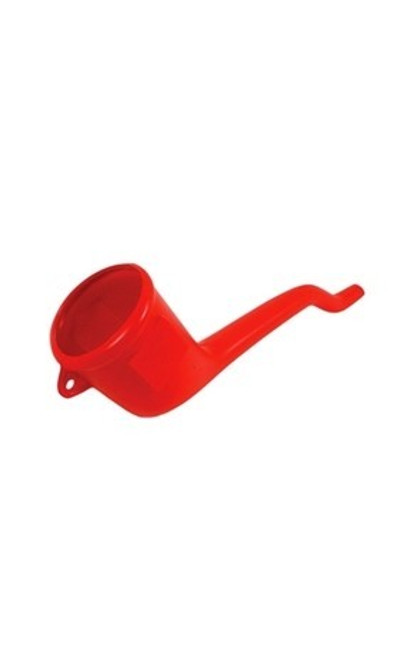 Funnel - Round - 3 in OD x 12 in Long - Plastic - Red - Each
