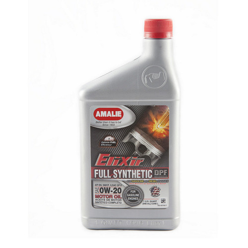 Motor Oil - Elixir - 0W20 - Dexos1 - Synthetic - 1 qt Bottle - Each
