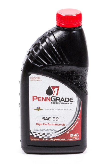 Motor Oil - High Zinc - 30W - Conventional - 1 qt Bottle - Each