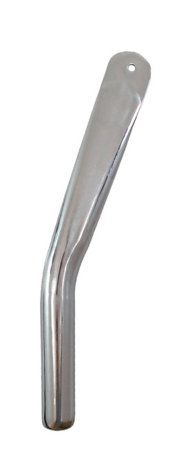 Wing Post - Front - Bent - 12 in Long - Chromoly - Chrome - Triple X Sprint Car - Each