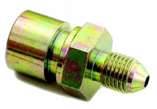 Fitting - Adapter - Straight - 10 mm x 1.00 Inverted Flare Female to 3 AN Male - Steel - Cadmium - Each
