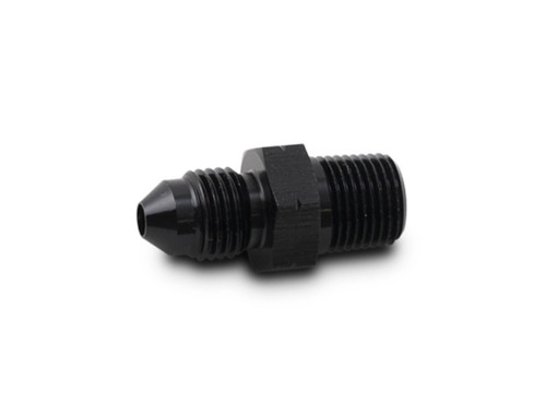Fitting - Adapter - Straight - 6 AN Male to 1/8-28 in BSPT Male - Aluminum - Black Anodized - Each