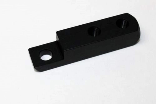 Throttle Cable Bracket - Carb Mount - Aluminum - Black Anodized - Enderle - Each