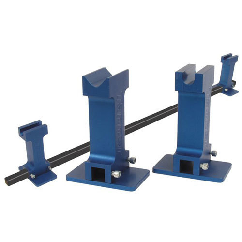 Chassis Alignment Bar - Rear - Aluminum / Steel - Blue Anodized - Quarter Midget - Kit