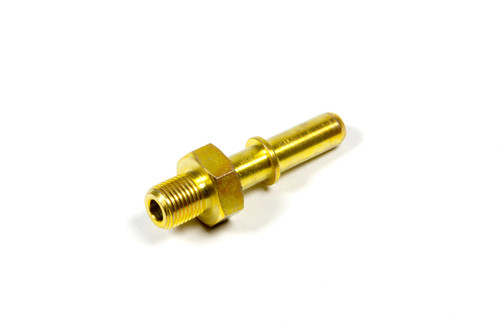 Fitting - Fuel Pump Adapter - Straight - 10 mm x 1.00 Male to 5/16 in Hose Barb - Steel - Cadmium - Walbro In-Line Fuel Pumps - Each