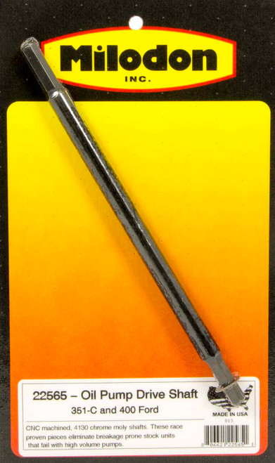 Oil Pump Drive Shaft - Stock Length - Heat Treated Ends - Chromoly - Ford Cleveland / Modified - Each