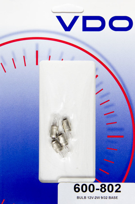 Light Bulb - Type A 9/32 in - White - VDO Gauges - Set of 4