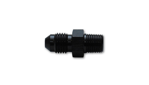 Fitting - Adapter - Straight - 6 AN Male to 18 mm x 1.50 Male - Aluminum - Black Anodized - Each