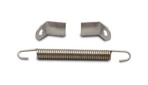 Header Tab Kit - 2 Tabs / 1 Spring - Stainless - Each